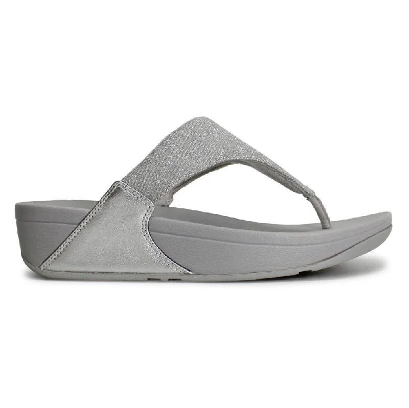 Lulu Shimmerlux Toe Post Synthetic Women's Toe Post Sandals