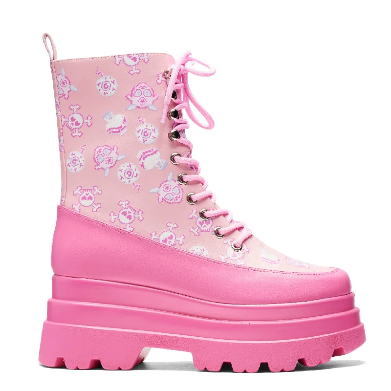 Pink Magic Yami Printed Trident Boots