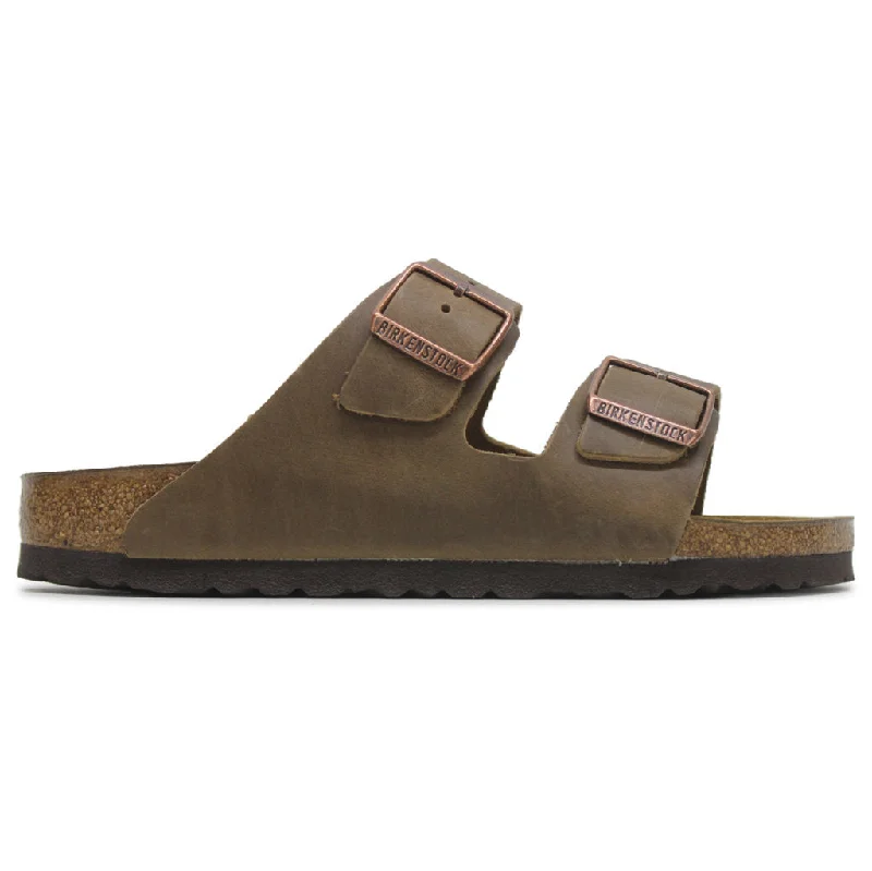 Arizona Nubuck Leather Unisex Slide Sandals