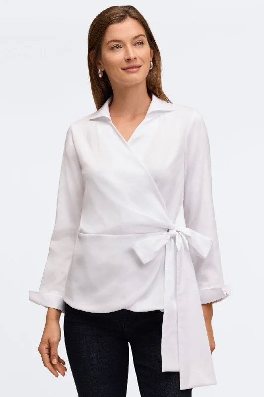 Salina No Iron Stretch Matte Sateen Shirt