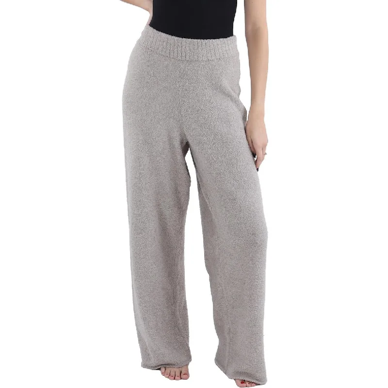 Womens Knit Cozy Wide Leg Pants