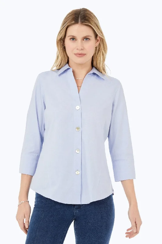 Paityn Pinpoint No Iron 3/4 Sleeve Shirt