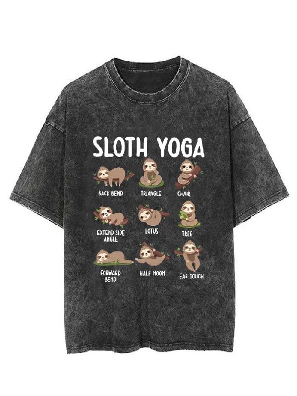 SLOTH YOGA VINTAGE GYM SHIRT