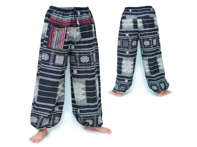 Genie Pants Aladdin Pants Men Women Black Gray