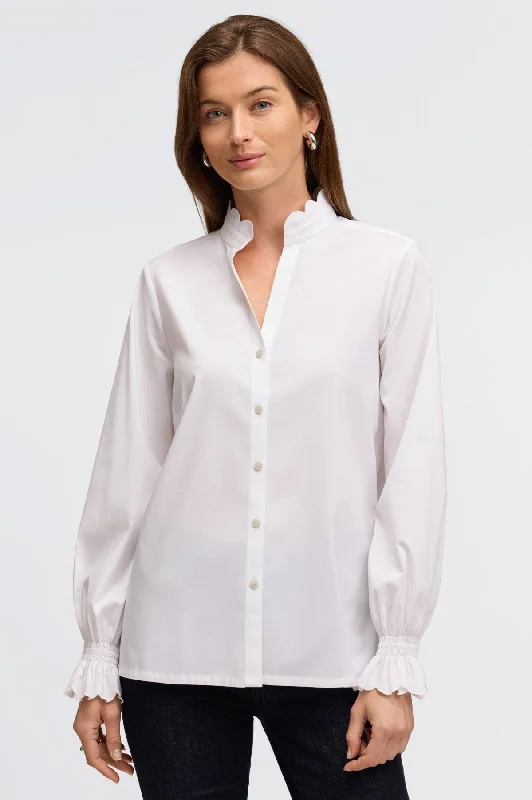 Elora No Iron Stretch Matte Sateen Shirt