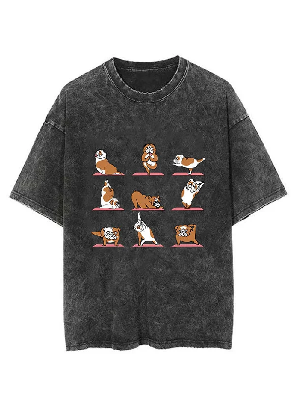 Bulldog Yoga Vintage Gym Shirt