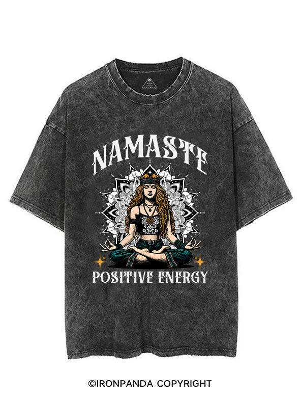 NAMASTE POSITIVE ENERGY VINTAGE GYM SHIRT