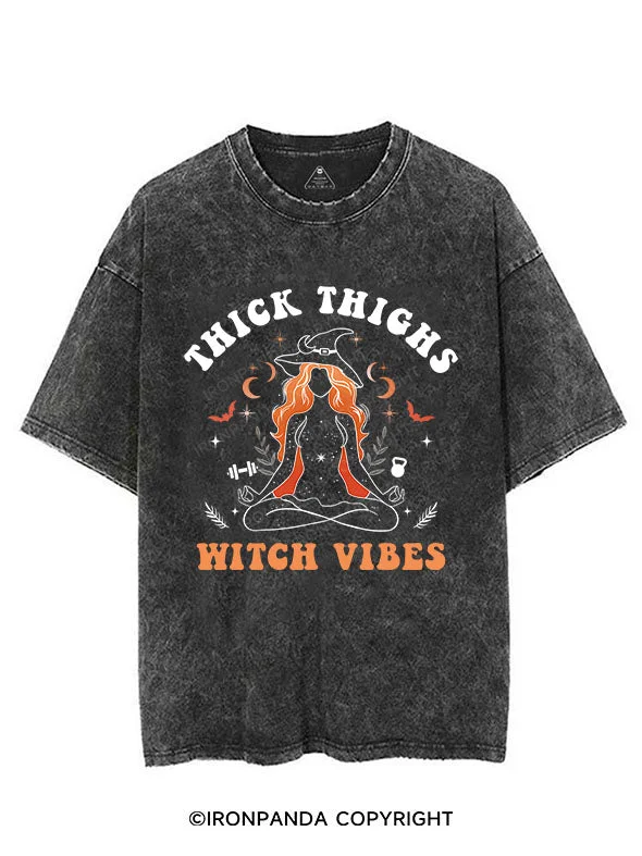 THICK THIGHS WITCH VIBES VINTAGE GYM SHIRT