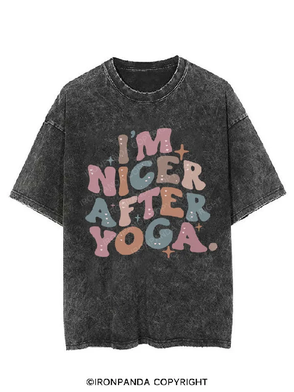 I'M NICER AFTER YOGA VINTAGE GYM SHIRT