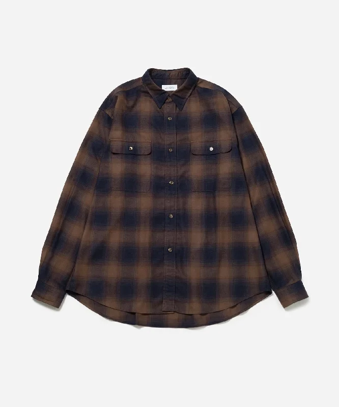 Ombre Check Work Shirt