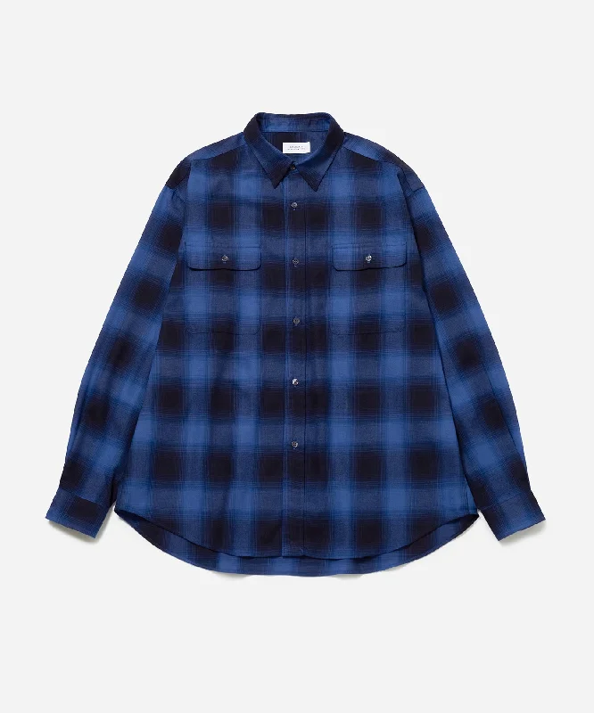 Ombre Check Work Shirt