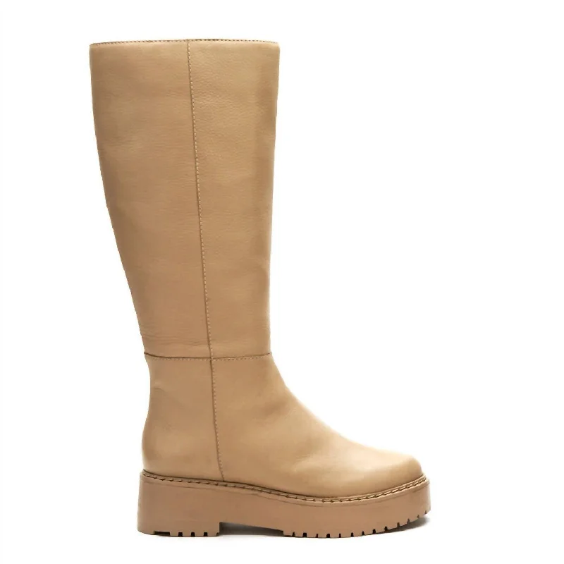 Adele Platform Boot In Oat