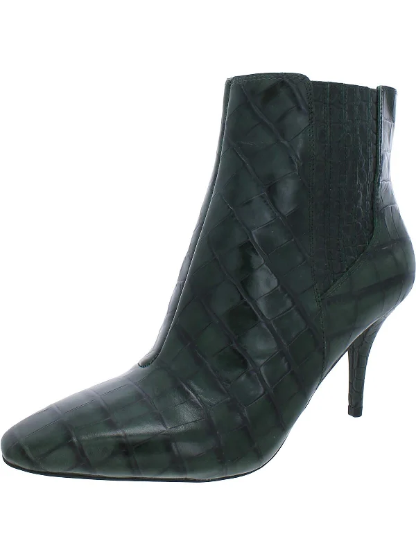 Ambind Womens Patent Leather Dressy Booties