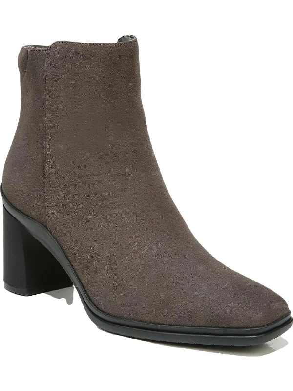 AVERY Womens Padded Insole Block Heel Ankle Boots