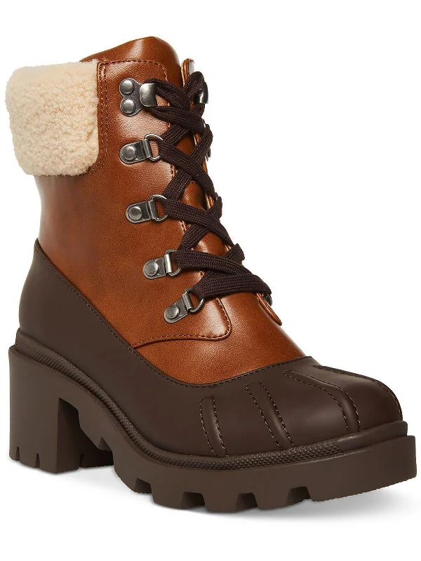 Bubbles Womens Side Zip Platform Ankle Boots