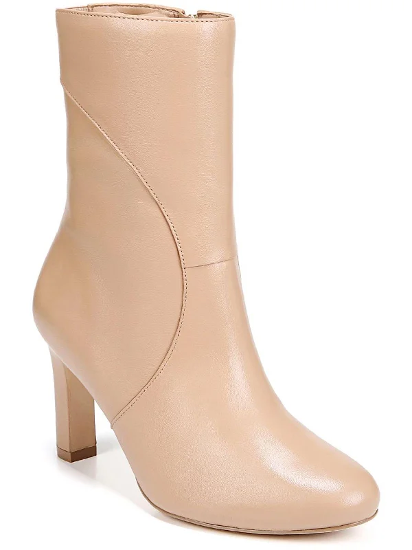 Harlene Womens Leather Almond Toe Ankle Boots