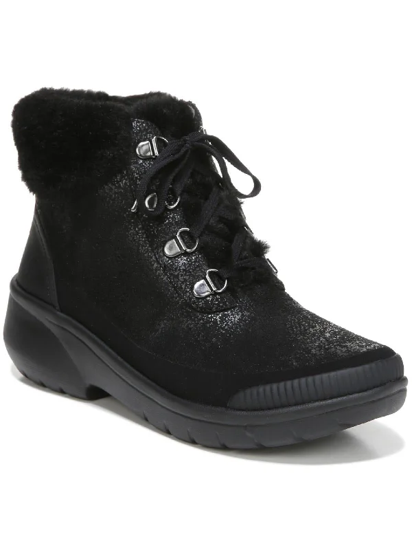 Keeper Womens Faux Fur Lined Comfort Ankle Boots