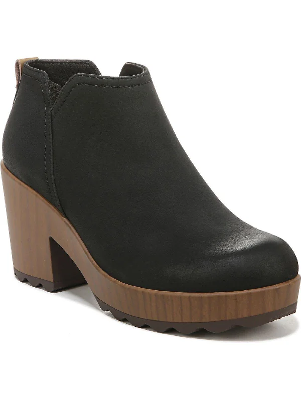 Wishlist Womens Zipper Heels Booties