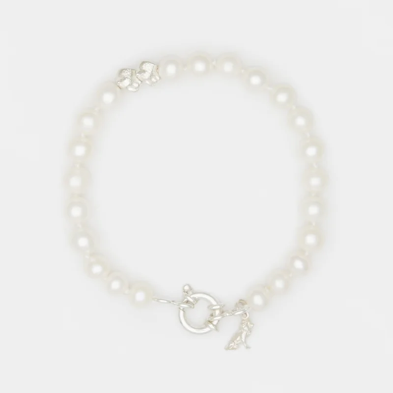 Louis II Pearl Bracelet in Silver