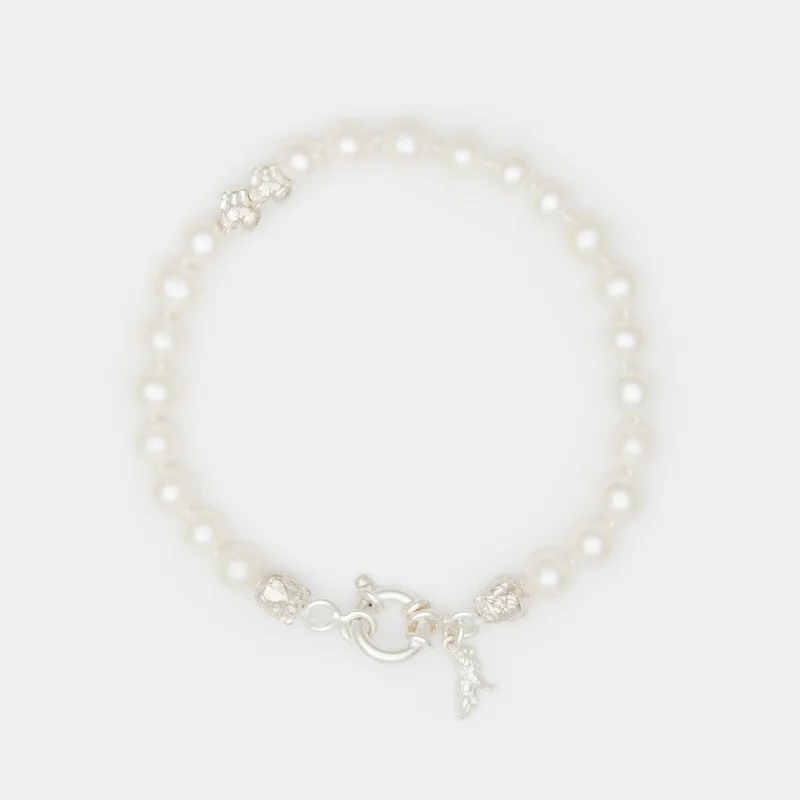 Louis III Pearl Bracelet in Silver