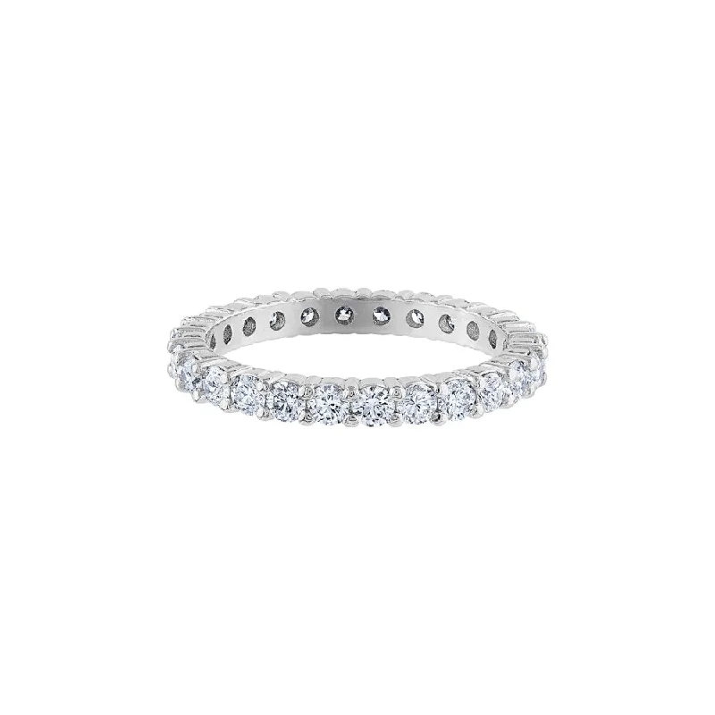 LaViano Fashion 1.18 Carats Platinum Diamond Eternity Wedding Band