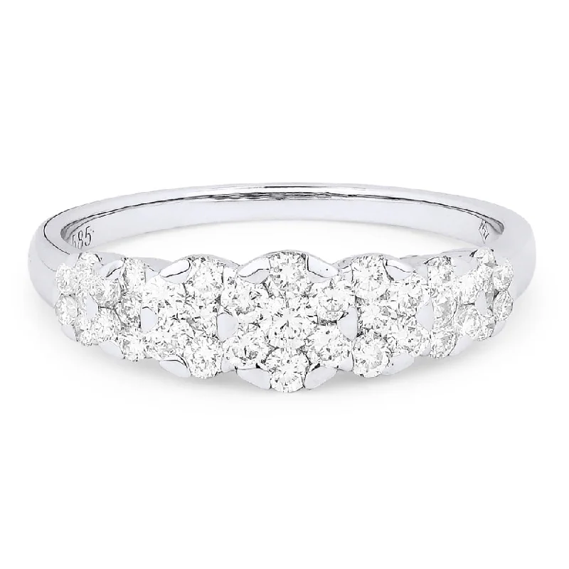 LaViano Fashion 14K White Gold Diamond Ring