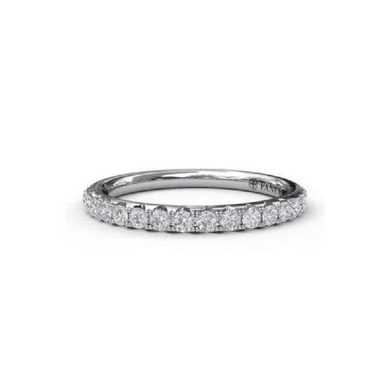 LaViano Fashion .72 Carats Platinum Diamond Eternity Wedding Band