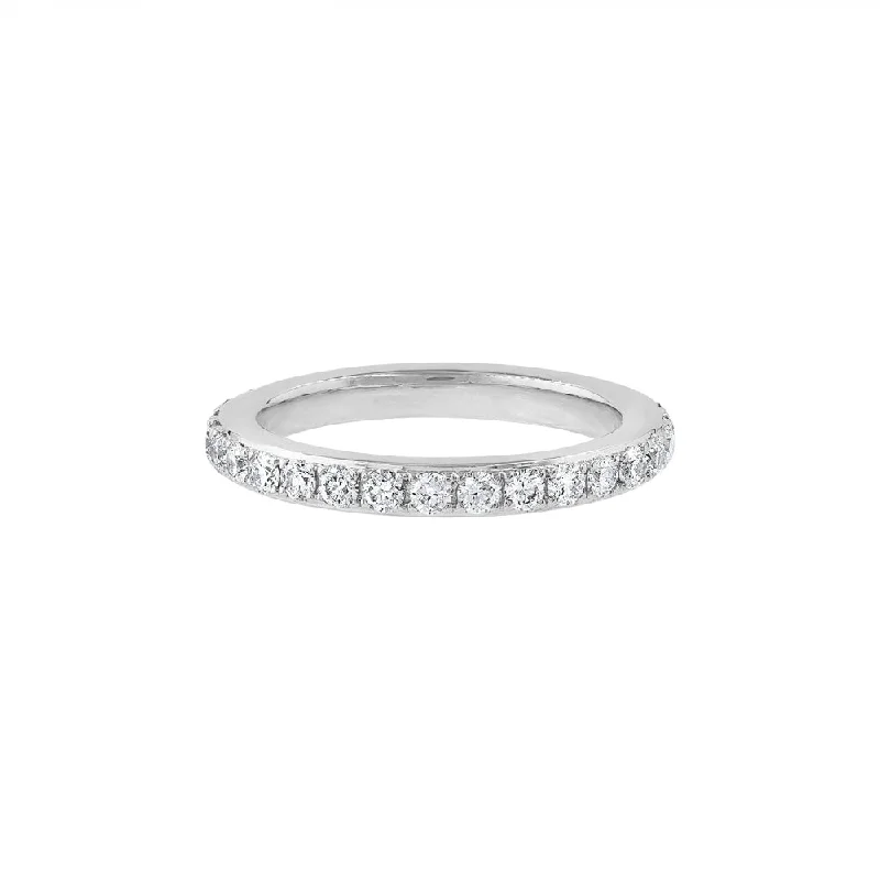 LaViano Fashion .89 Carats Platinum Diamond Eternity Wedding Band