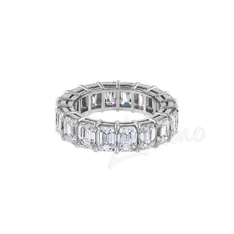 LaViano Fashion Platinum Diamond Eternity Wedding Band