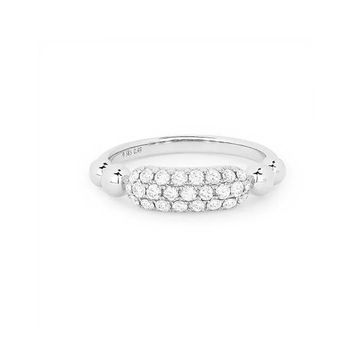 LaViano Fashion 14K White Gold Diamond Ring