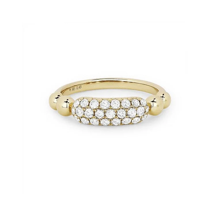 Laviano Fashion 14K Yellow Gold Diamond Ring