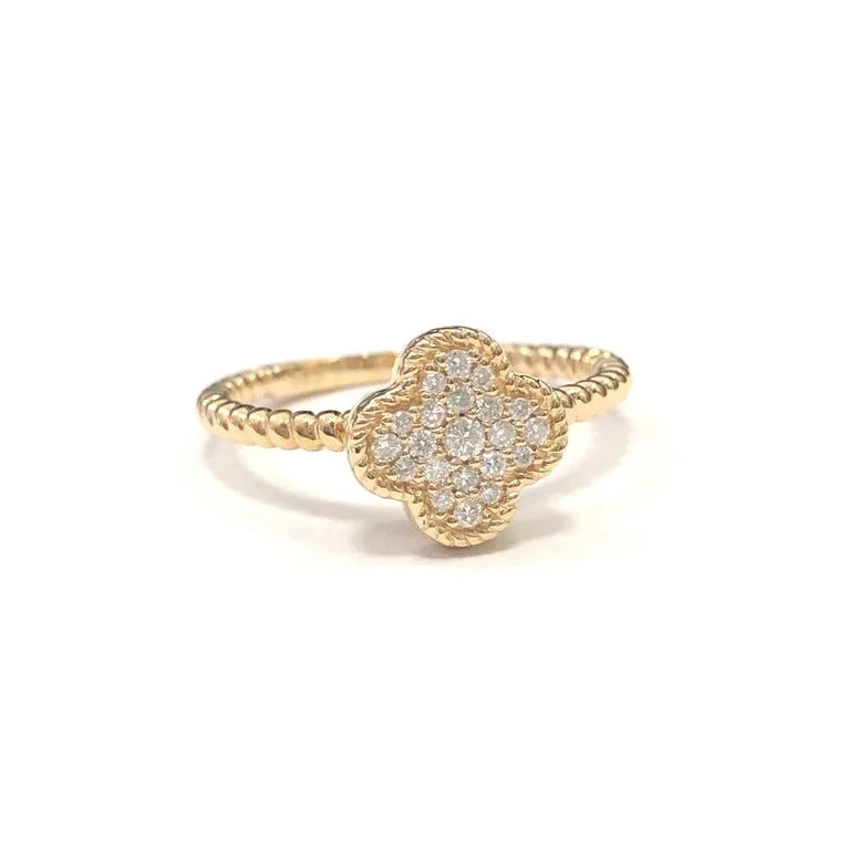 LaViano Fashion 14K Yellow Gold Diamond Ring