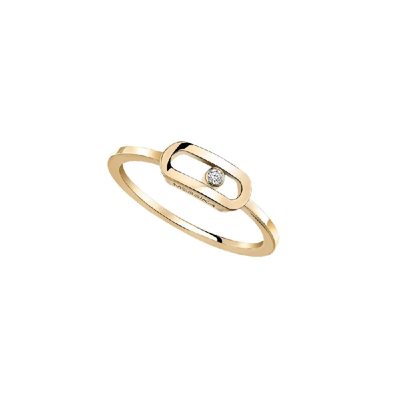 Messika 18K Yellow Gold Diamond Move Uno Ring