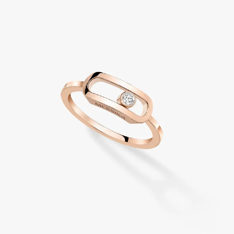 Messika 18K Rose Gold Diamond Move Uno Ring