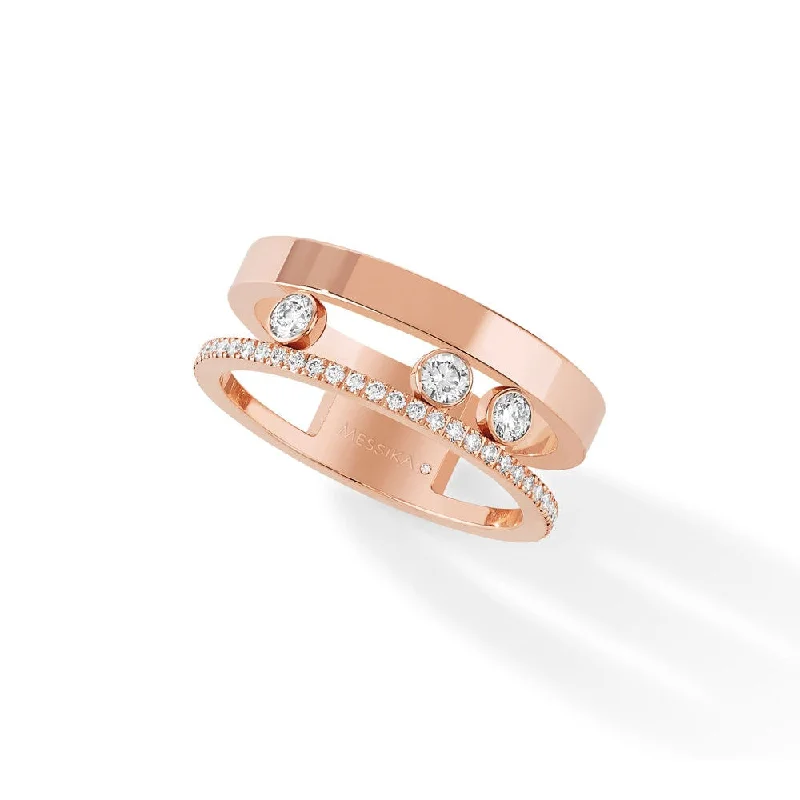 Messika Rose Gold Diamond Ring - MOVE ROMANE