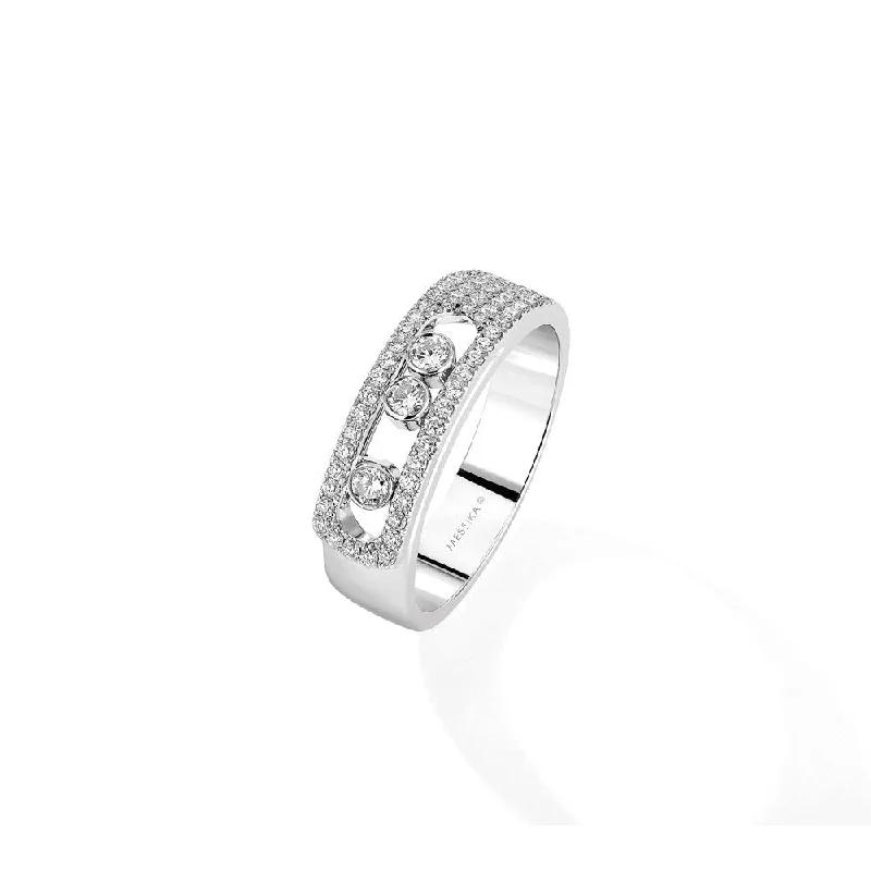 Messika White Gold Diamond Ring - MOVE NOA PAVÉ