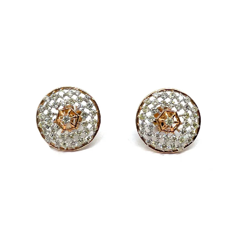 14k Gold Diamonds Ear Studs