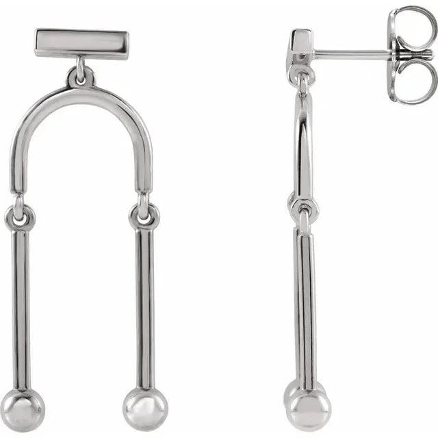 14K White Gold Earrings