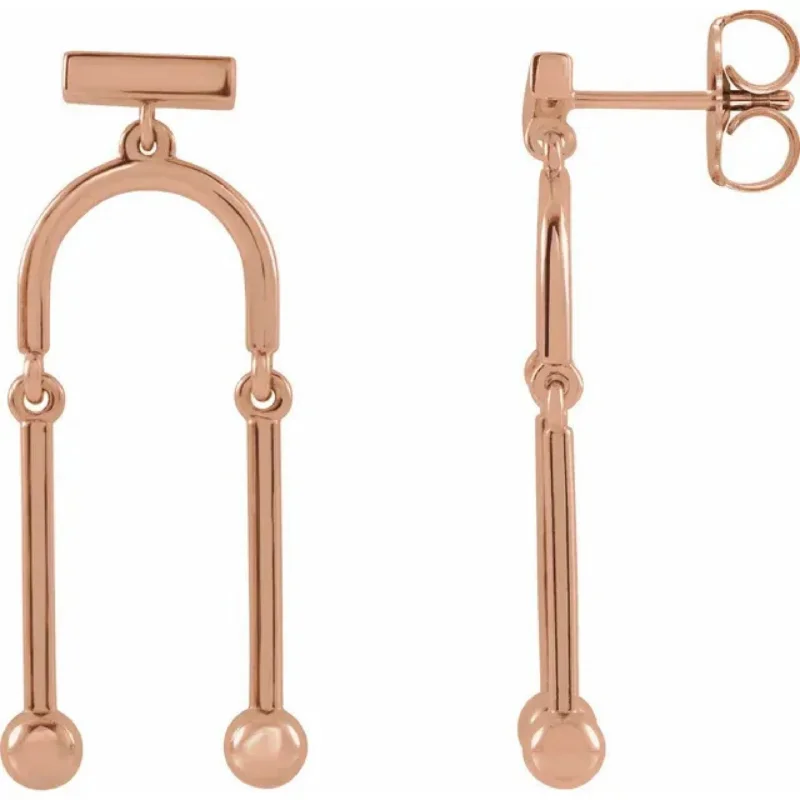 14K Rose Gold Earrings