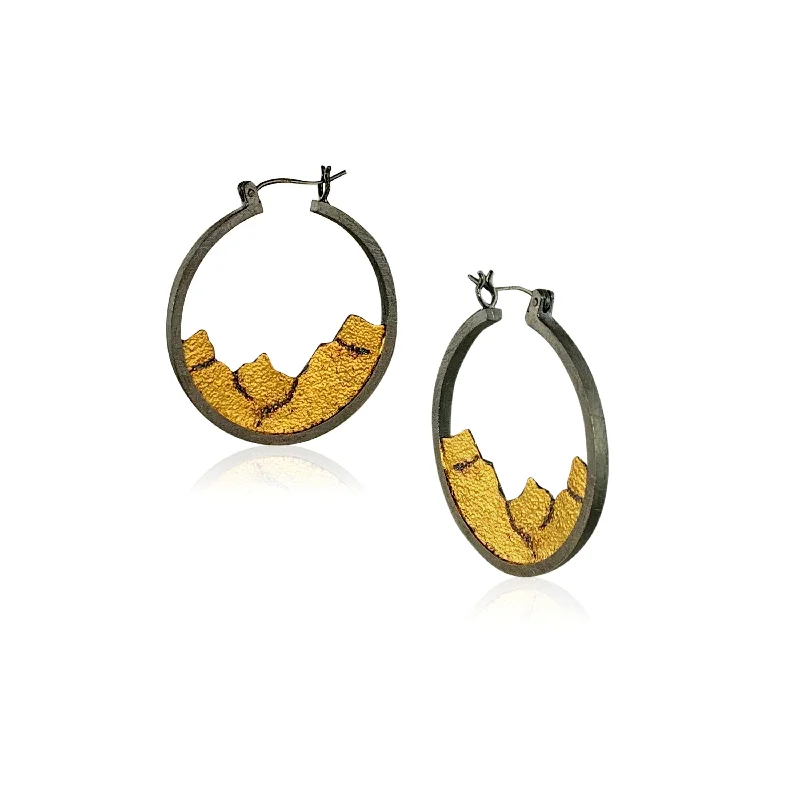 Sierra Hoops -Gold and Full Hoops