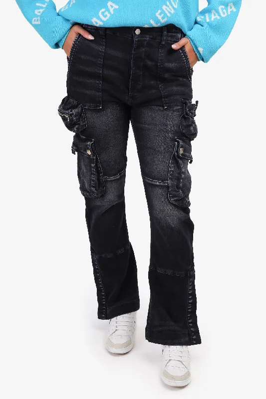 Amiri Black Denim Cargo Pants Size 31