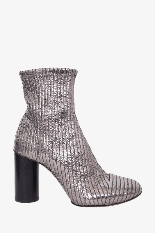 Isabel Marant Silver Ankle Boots Size 36