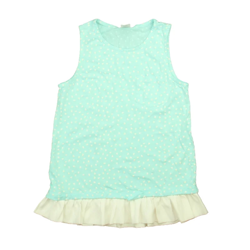 Crewcuts Girls Aqua | White Tank Top