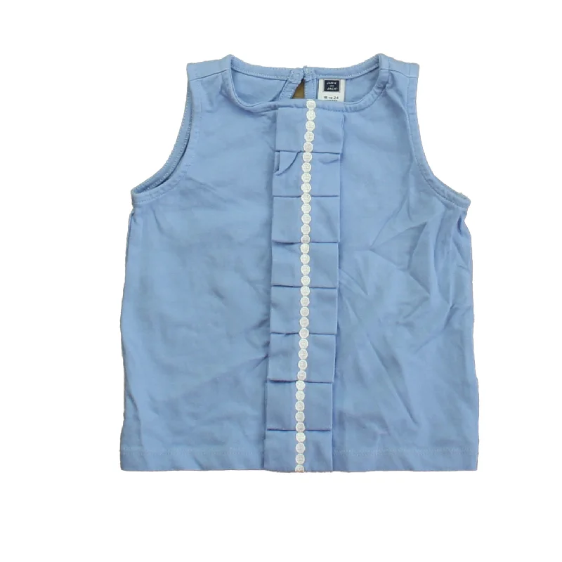 Janie and Jack Girls Blue Tank Top