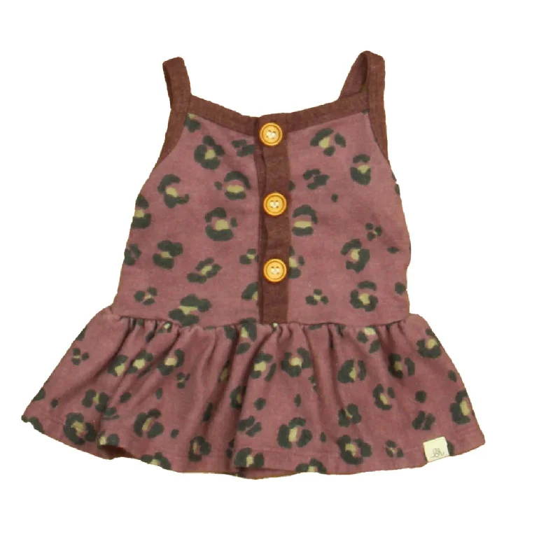 Lulu & Roo Girls Mauve Leopard Tank Top