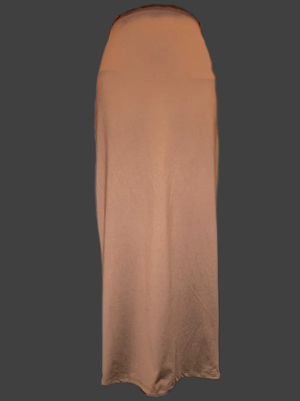 Skirt Maxi By Fashion Nova In Brown, Size: L