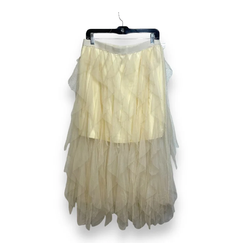 Skirt Midi By Very J In Ivory, Size: L