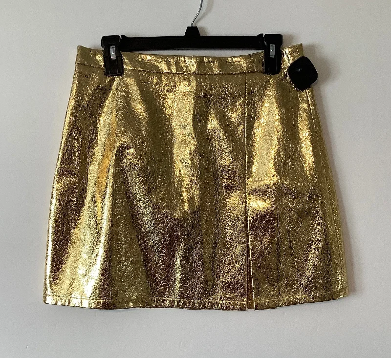 Skirt Mini & Short By Lili Sidonio In Gold, Size: S