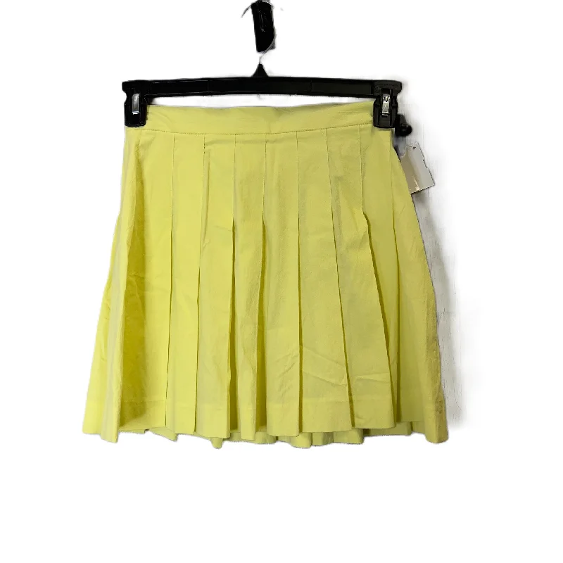 Skirt Mini & Short By Zara In Yellow, Size: S