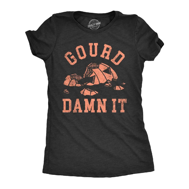 Womens Gourd Damn It T Shirt Funny Halloween Smashed Pumpkin Jack O Lantern Joke Tee For Ladies